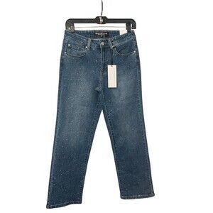 Blue Revival Hailey Starry Night Recycled Mid Rise Ankle Jeans Size 26" NWT